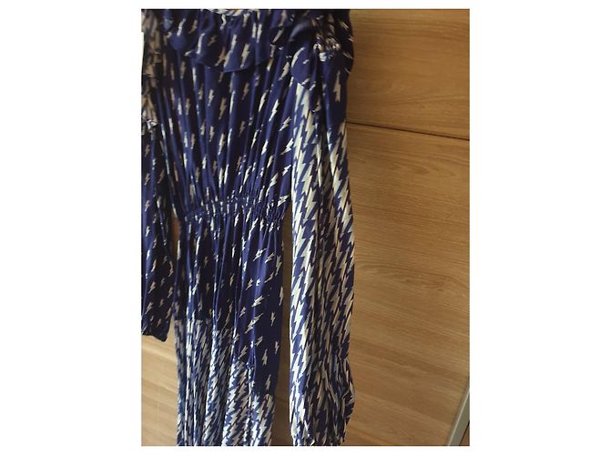 Vestido Sandro azul de viscosa - vista 2