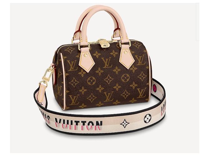 Louis Vuitton LV Speedy badouliere 20 Marrone - vista 2