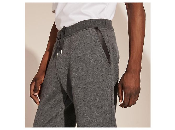 Hermès hermes Pantalone da jogging dettaglio in pellenuovo Grigio - vista 3