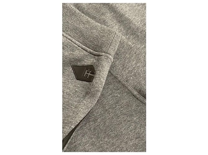 Hermès hermes Pantalone da jogging dettaglio in pellenuovo Grigio - view 7
