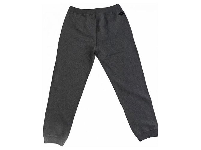 Hermès hermes Pantalone da jogging dettaglio in pellenuovo Grigio - view 8