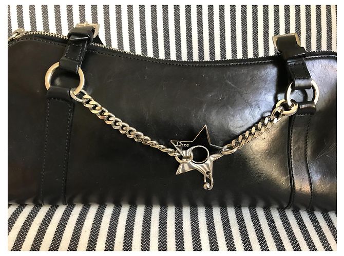 Borsa Christian Dior in pelle nera Nero - vista 2