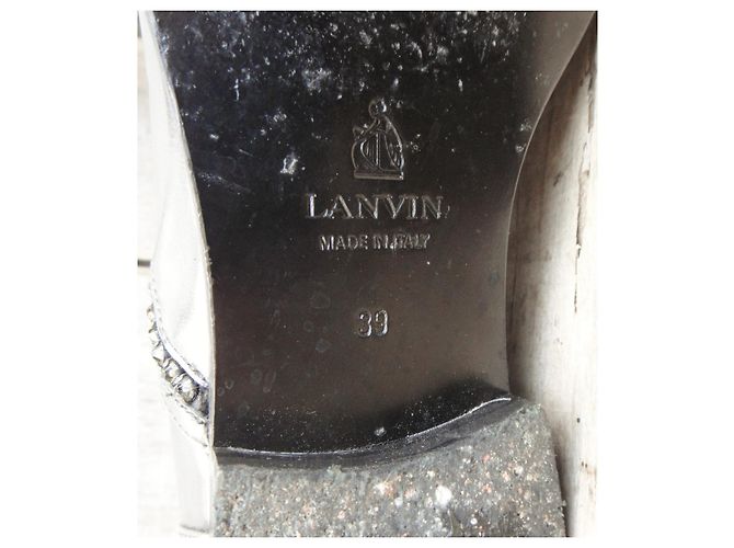 Lanvin p Oxford metallizzata 39 Argento - vista 4