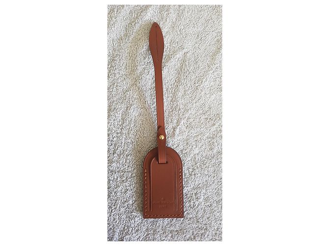 Louis Vuitton Porta indirizzo in agnello marrone - vista 2