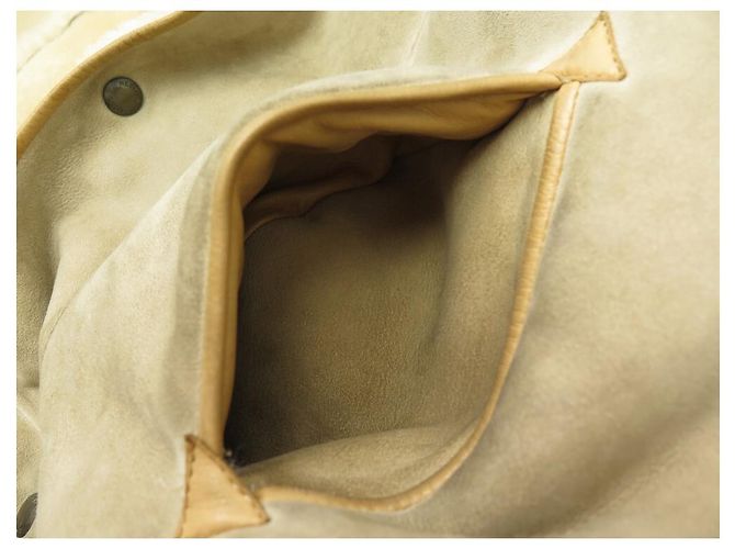 Hermès HERMES JACKET SIZE JACKET 50 M IN LAMB LEATHER RETURNS SHEARLING COAT Beige - view 8