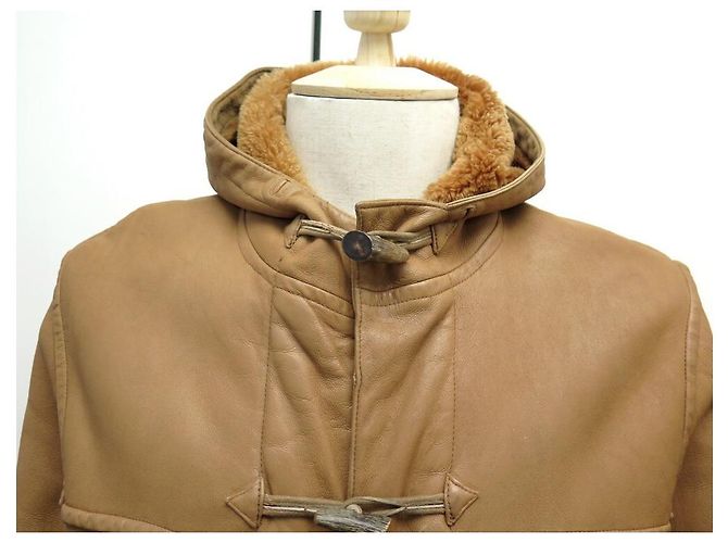 Hermès HERMES DUFFLE COAT 54 L LAMMLEDER RETURNS LAMMLEDER Karamell - Ansicht 2