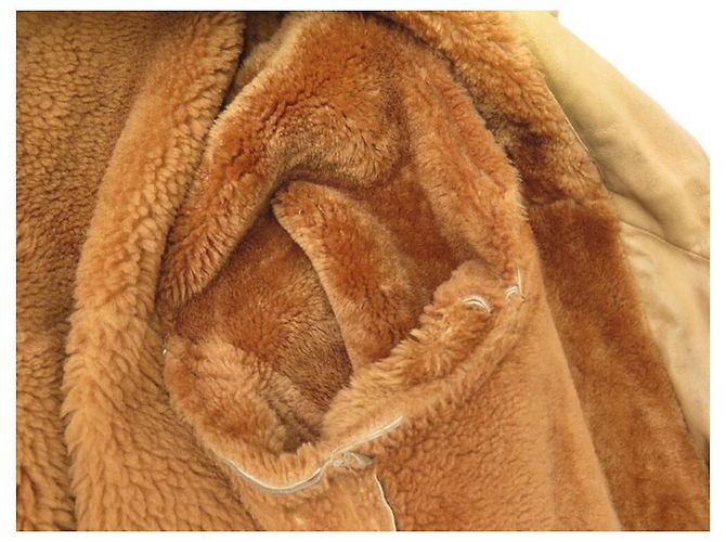 Hermès HERMES DUFFLE COAT 54 L LAMMLEDER RETURNS LAMMLEDER Karamell - Ansicht 3