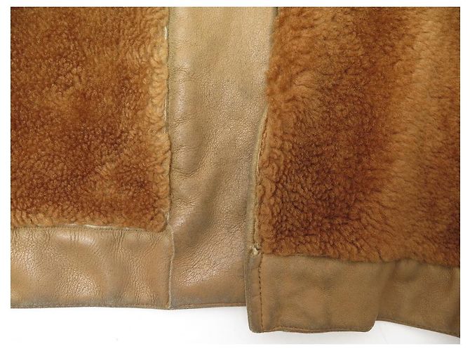 Hermès HERMES DUFFLE COAT 54 L LAMMLEDER RETURNS LAMMLEDER Karamell - Ansicht 4