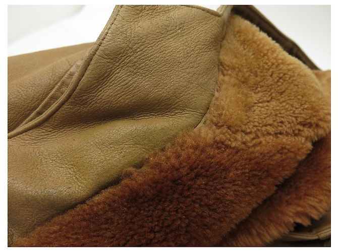 Hermès HERMES DUFFLE COAT 54 L LAMMLEDER RETURNS LAMMLEDER Karamell - Ansicht 8