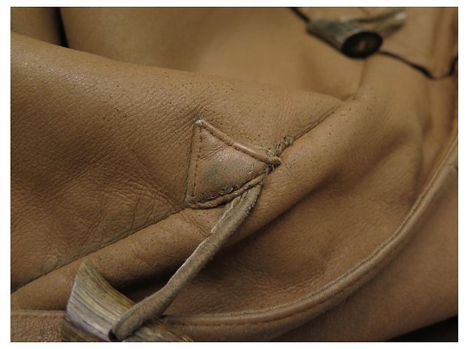 Hermès HERMES DUFFLE COAT 54 L LAMMLEDER RETURNS LAMMLEDER Karamell - Ansicht 9