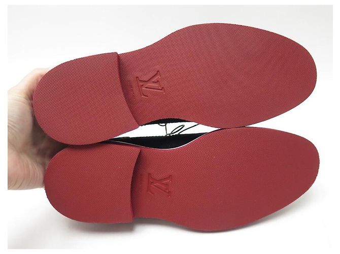 NUOVE SCARPE LOUIS VUITTON DERBY CAMPUS 6.5 40.5 41 SCARPE FINE IN CAMOSCIO BLU Blu navy - vista 3