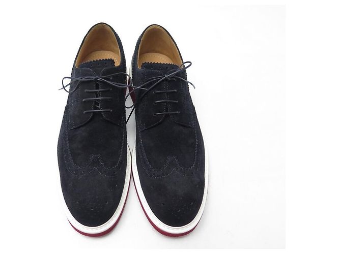 NUOVE SCARPE LOUIS VUITTON DERBY CAMPUS 6.5 40.5 41 SCARPE FINE IN CAMOSCIO BLU Blu navy - vista 5