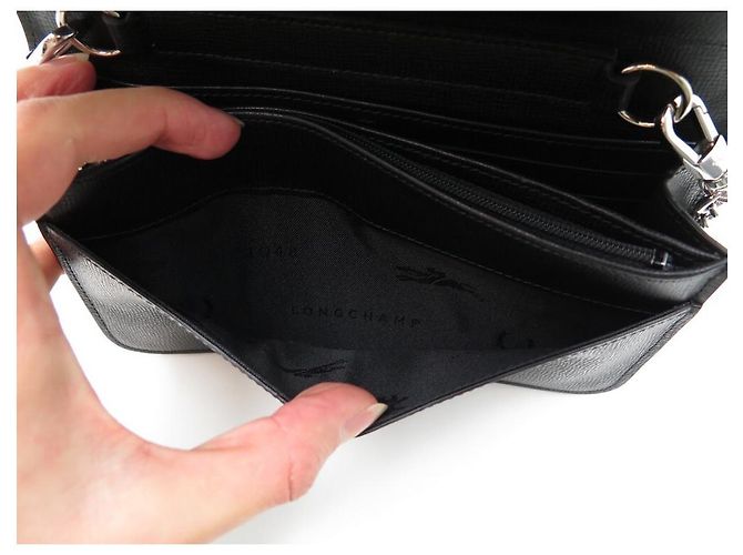 NUEVA CARTERA LONGCHAMP CHAINETTE LE PLIAGE NEO L4559HPH001 EN CUERO WOC - vista 10