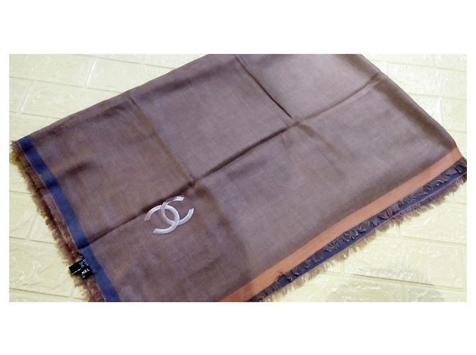 Chanel Lenços Azul Bronze - vista 16