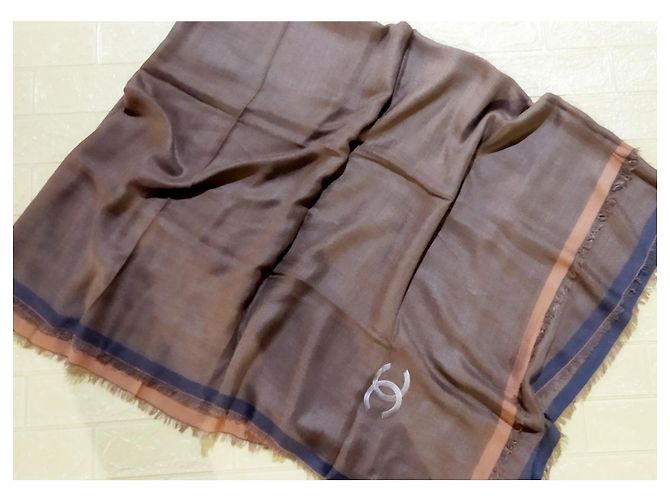Chanel Lenços Azul Bronze - vista 2