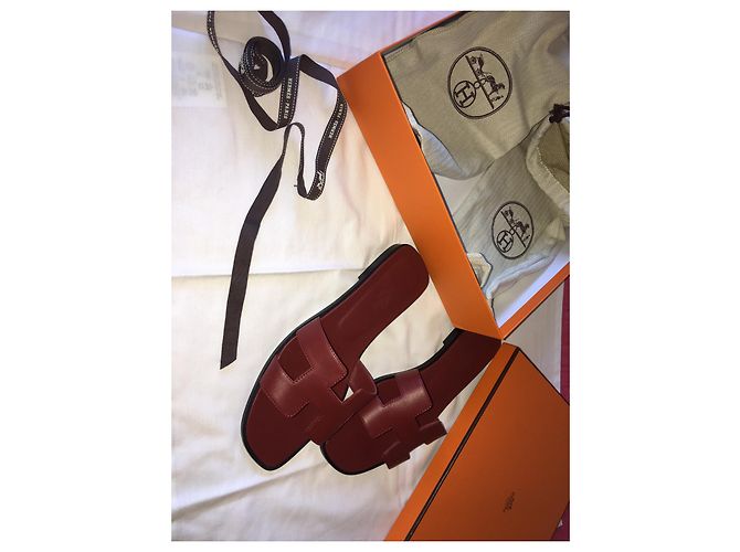 Hermès Oran Rouge Tomette Rosso - vista 6