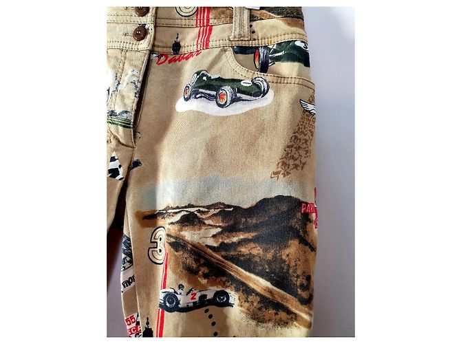 Marc Cain Paris Dakkar Jeans sz 38 Multicolor Beige - vista 5