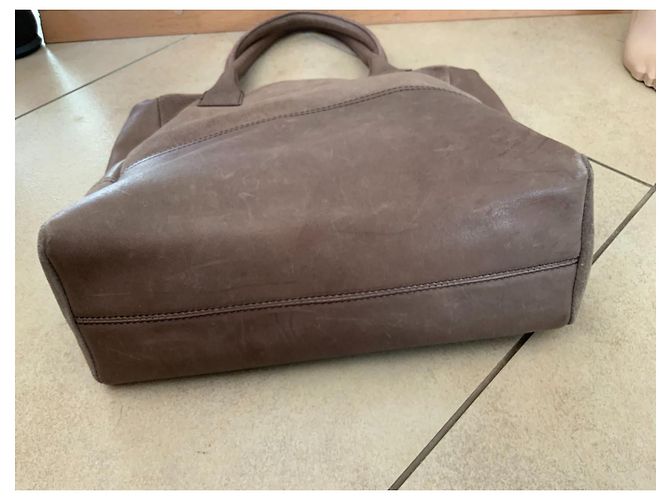 Bolsa Tosca Blu de couro marrom - vista 5
