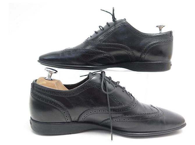 SCARPE LOUIS VUITTON RICHELIEU 7 41 Scarpe in pelle nera Nero - vista 2