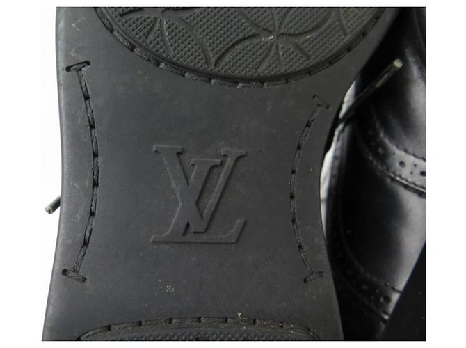 SCARPE LOUIS VUITTON RICHELIEU 7 41 Scarpe in pelle nera Nero - vista 4