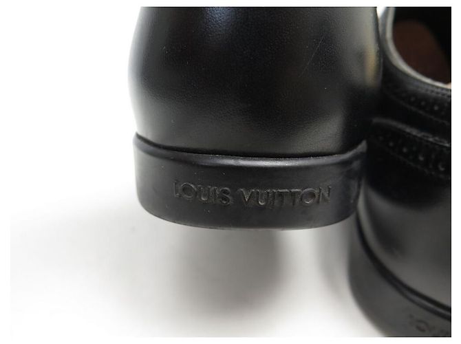 SCARPE LOUIS VUITTON RICHELIEU 7 41 Scarpe in pelle nera Nero - vista 5