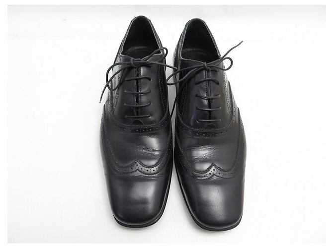 SCARPE LOUIS VUITTON RICHELIEU 7 41 Scarpe in pelle nera Nero - vista 6