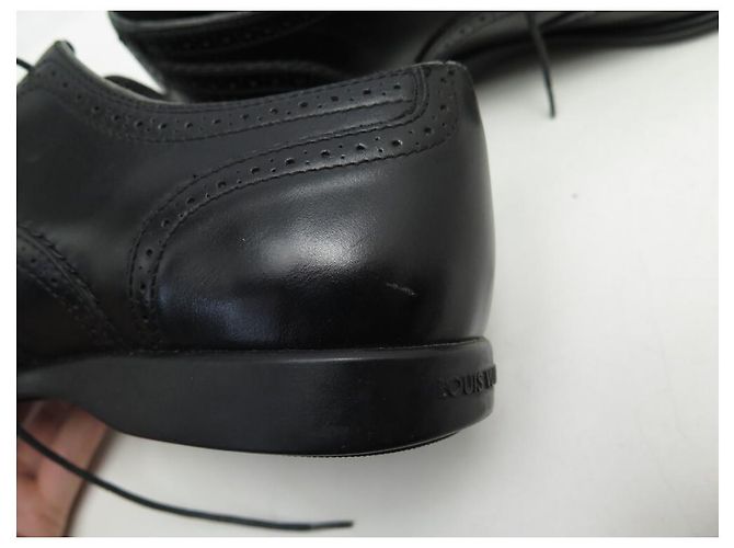 SCARPE LOUIS VUITTON RICHELIEU 7 41 Scarpe in pelle nera Nero - vista 9