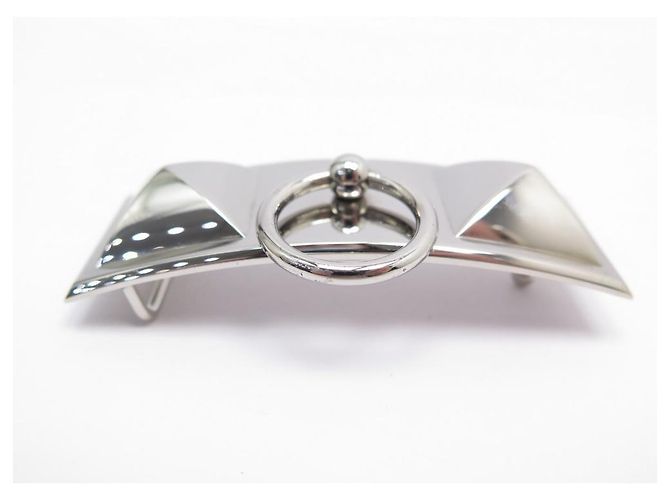 Hermès COLLAR DE PERRO CON HEBILLA DE CINTURÓN MEDOR HERMES 24 CINTURÓN HEBILLA MM PALLADIE Plata - vista 2