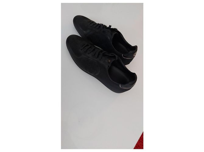 Gucci GG Basket Sneaker Schwarz Leder Stoff - Ansicht 5