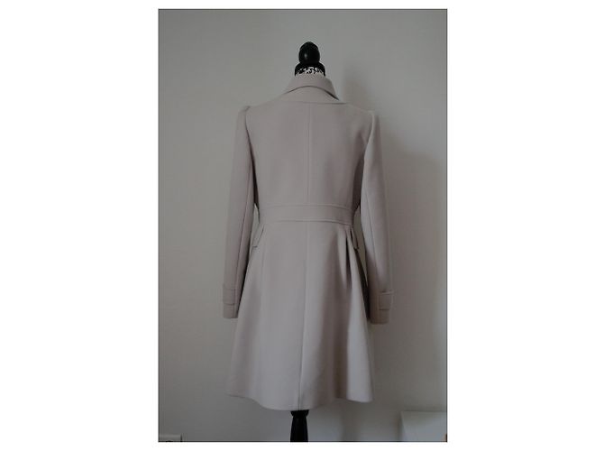 Abrigo de lana Karen Millen Eggshell Talla XL Blanco roto - vista 3
