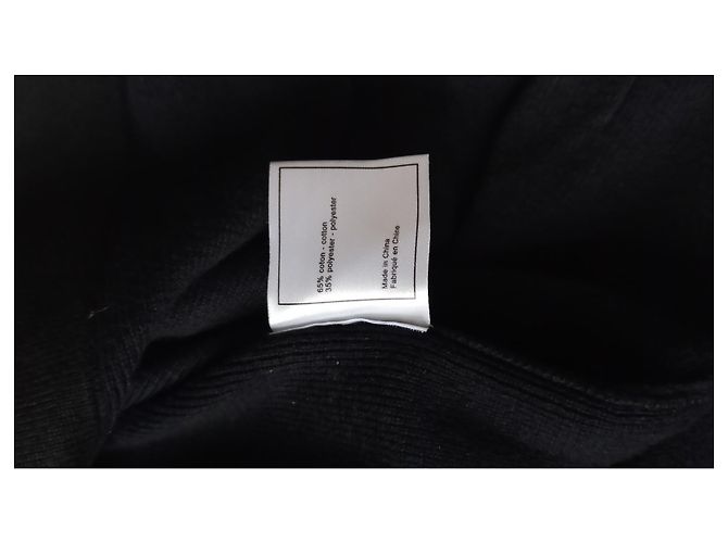 Cambon Chanel Uniform Strickjacke marineblau mit Camelia Knöpfen Haselnuss - Ansicht 4