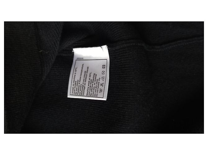 Cambon Chanel Uniform Strickjacke marineblau mit Camelia Knöpfen Haselnuss - Ansicht 5