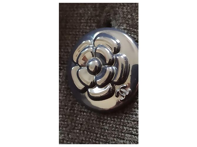 Cambon Chanel Uniform Weste blau schwarzer Rand Kamelienknöpfe Marineblau - Ansicht 7