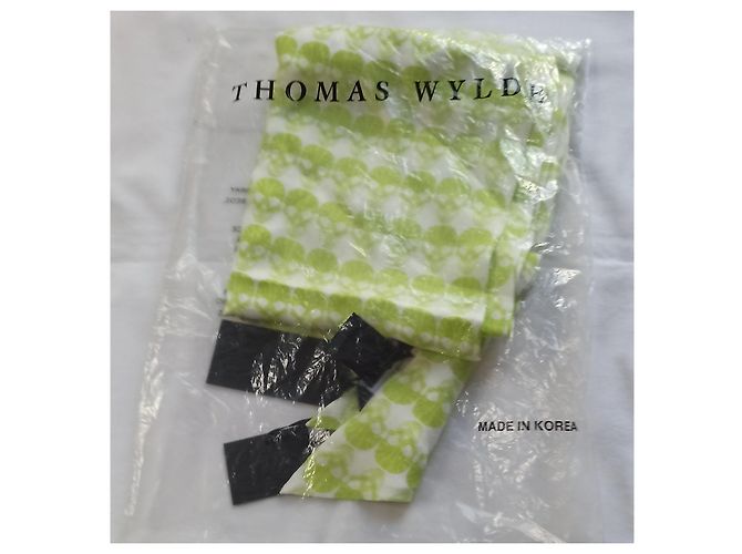 Bufanda de seda Thomas Wylde Verde - vista 4