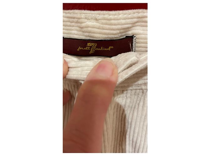 7 For All Mankind Samtose Hose Creme - Ansicht 2
