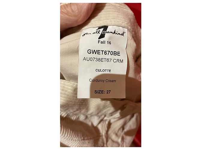 7 For All Mankind Samtose Hose Creme - Ansicht 5