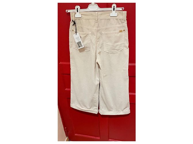 7 For All Mankind Samtose Hose Creme - Ansicht 6