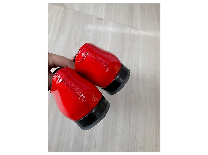 Scarpe con lacci Heschung in vernice rossa Rosso - vista 5