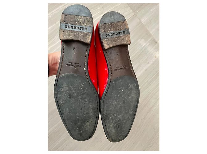 Scarpe con lacci Heschung in vernice rossa Rosso - vista 6