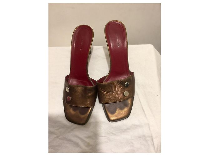 Taglia dei muli vintage Burberry 38 Bronzo - vista 3