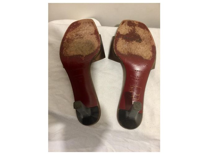 Taglia dei muli vintage Burberry 38 Bronzo - vista 6