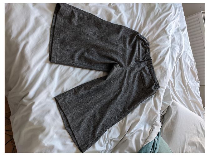 Brunello Cucinelli Culotte Rock aus Wolle Grau - Ansicht 4
