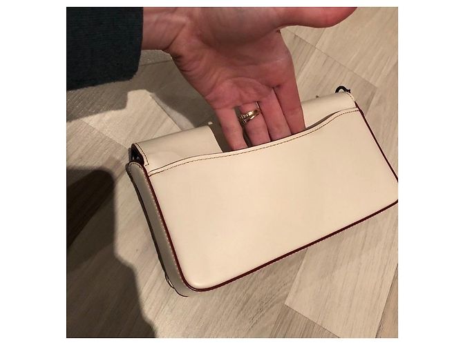 Borsa a mano Coach in pelle bianca Bianco - vista 11