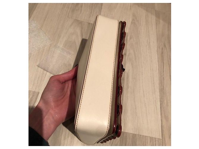 Borsa a mano Coach in pelle bianca Bianco - vista 12