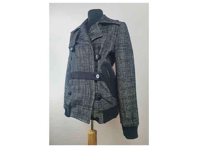 Filippa K Wolljacke Schwarz - Ansicht 2