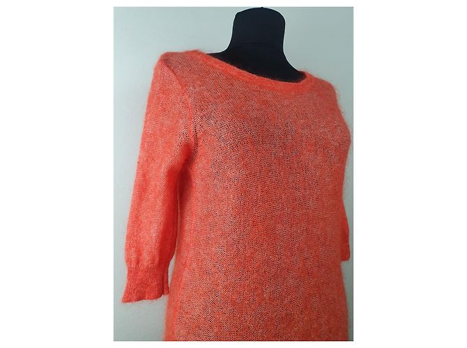 Filippa K Pullover aus Wolle und Mohair Orange - Ansicht 2