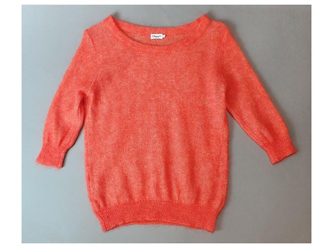 Filippa K Pullover aus Wolle und Mohair Orange - Ansicht 4