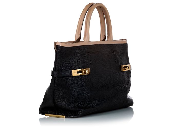 Chloé Chloe Schwarze Charlotte Shopper aus Leder - Ansicht 2