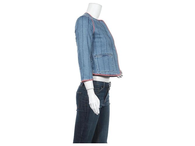 Chaqueta Vanessa Bruno Athe Azul de Algodón - vista 3