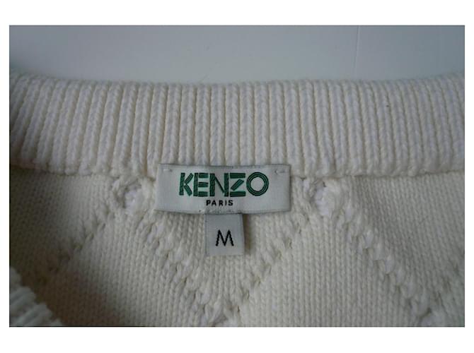KENZO Weißer ecru Pullover neuwertig TM Aus weiß - Ansicht 7